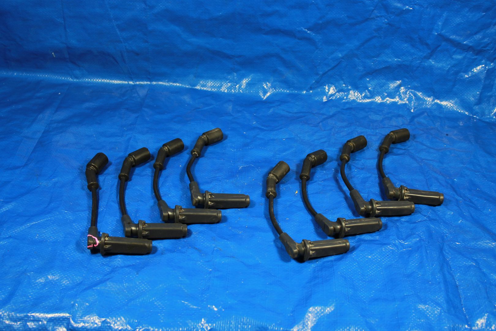 0513 CHEVROLET CORVETTE C6 SET OF 8 SPARK PLUG PLUGS WIRES FACTORY OEM